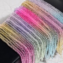 4mm����ˮ����4�����ֹ�����diy��Ʒ�����ɫ��ɫ�����������β�