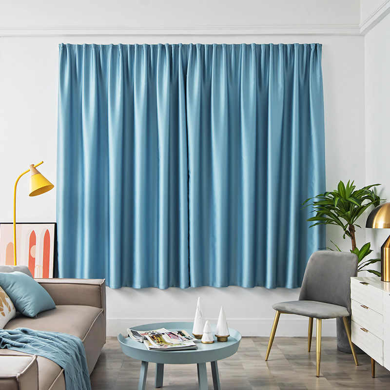 Comercio exterior transfronterizo, cortinas de velcro de Blog totalmente sombreadas, instalación sin perforación, tela para el sol autoadhesiva, protección solar y aislamiento térmico