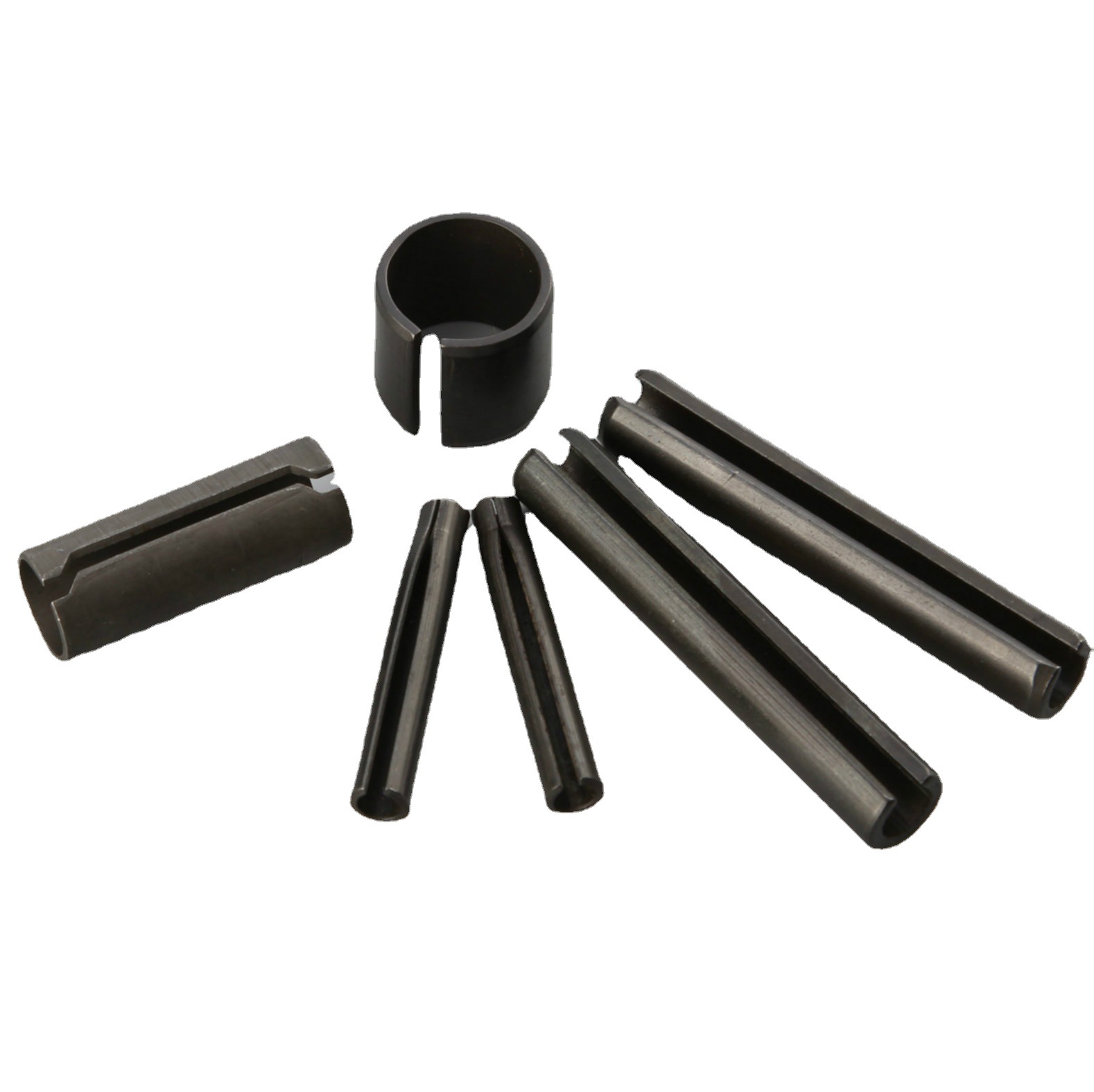 锰钢弹性圆柱销开口弹性销发黑 弹性销圆柱销　弹簧销厂家