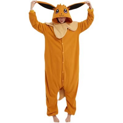 Ibrahimovic Cartoon Animal One-Piece Pajamas Pikachu Couple Polar Fleece Home Clothes Halloween Manufacturer Wholesale Cross-Border