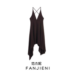 ZR 外国貿易卸売ヨーロッパとアメリカンスタイルの新しいファッションシンプルな痩身非対称シルクネットドレス 5063333