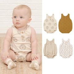 Baby suspender bag summer thin triangle vest baby newborn baby sleeveless cotton jumpsuit rompers