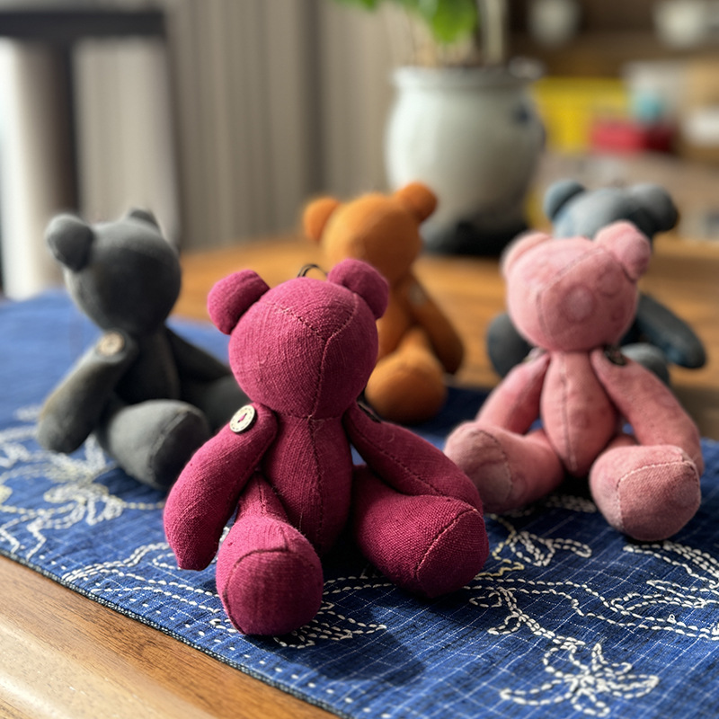 Nuevo oso muñeca muñeca Lu bordado tela de mosaico bolsas de juguete para niños productos acabados colgantes adornos de dibujos animados para el hogar oso