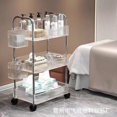 カート棚家庭用間食多層収納本棚移動キッチン野菜バスケットアクリル棚