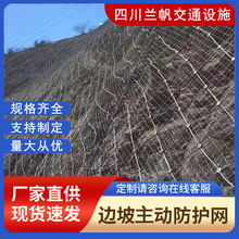 定制边坡主动防护网绞索柔性网固石护坡网山体防落石钢丝绳安全网