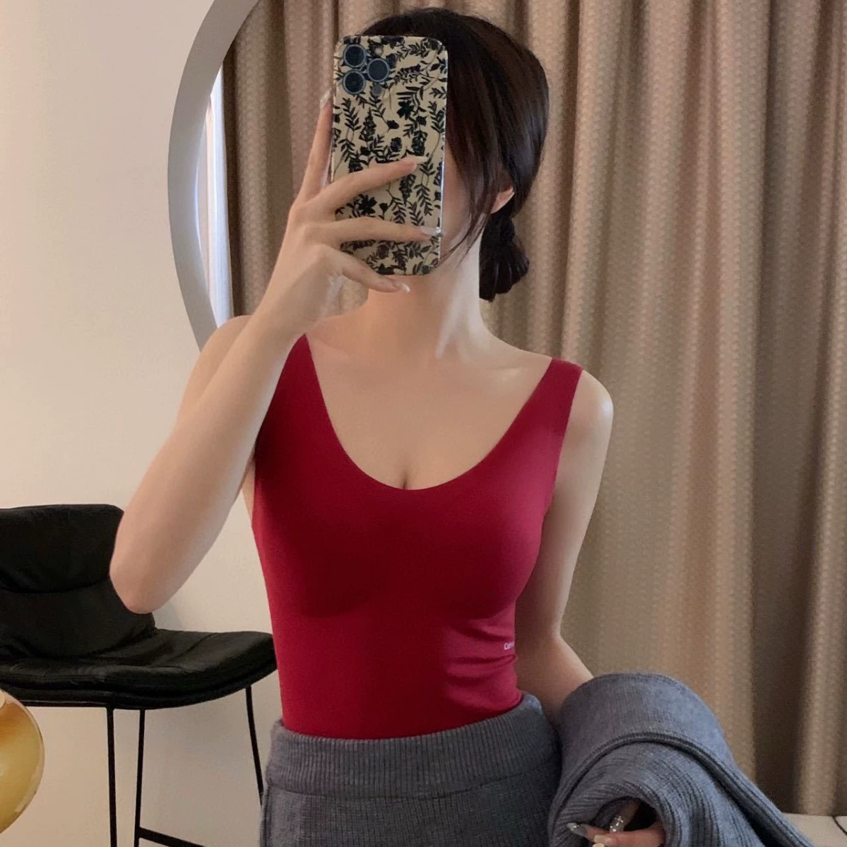 Большой красный бюстгальтер набор подарочных коробок трусики набор натальный год красный бюстгальтер автомобиль вишни красный жилет нижнее белье удачи