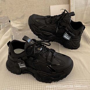 Mesh Autum Breathable Dad Shoes for Women Ins Versatile 2025 Autum New Student Casual Sports Running Shoes Trend