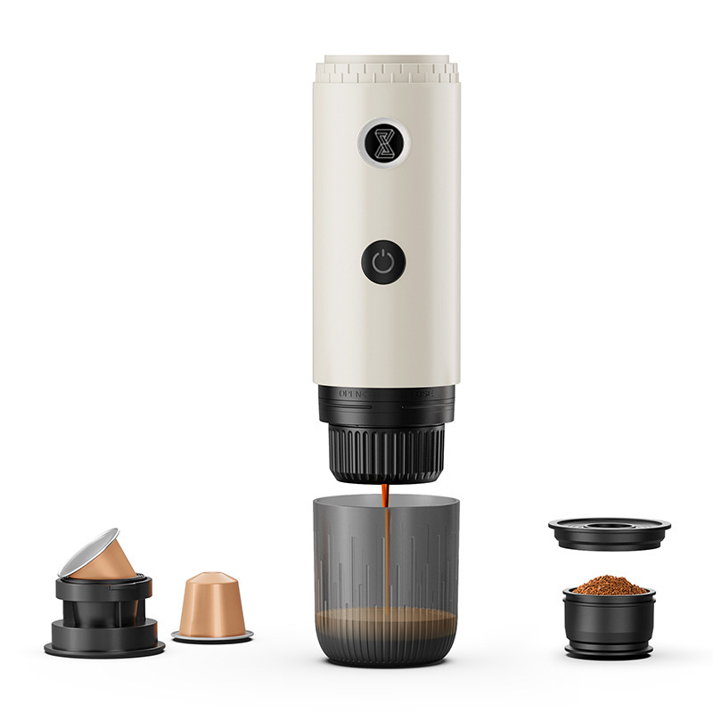 Cafetera Espresso Portátil USB, PP, Inalámbrico, Calentamiento Eléctrico, Recargable USB, para Viajes y Aire Libre
