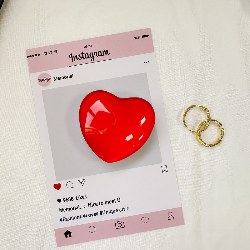 _0025_白支架-水晶玻璃爱心-大红