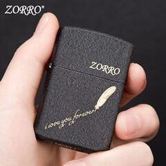 ZORRO佐羅煤油打火機Z9677黑砂羽ZY-005黑砂兄弟光板精雕廠家批發
