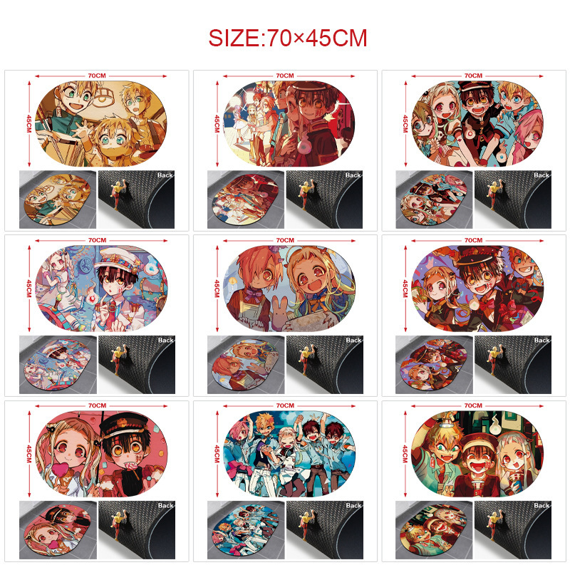 Floor-Bound Boy Hanako-Kun Clear Pattern Carpet Foot Mat Bathroom Bathroom Kitchen Non-Slip Mat Absorbent Cloth Mat