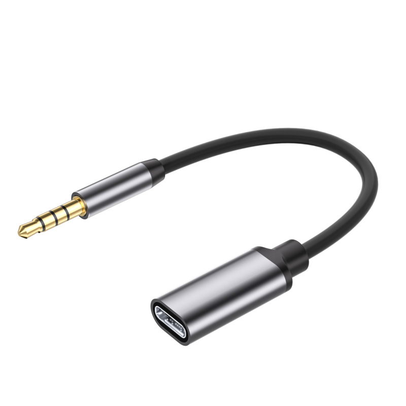 新品3.5转typec母座音频适用于平板手机车载typec耳机音频转接线|undefined