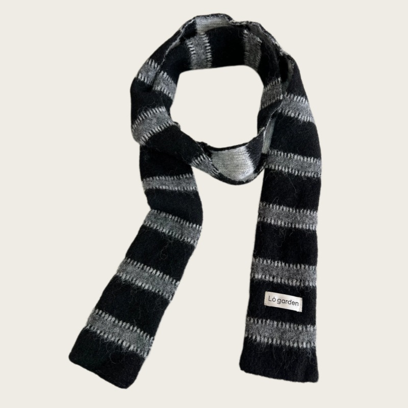 Cuello de Tejido Estrecho de Fibra Acrílica con Protección del Cuello para Otoño e Invierno