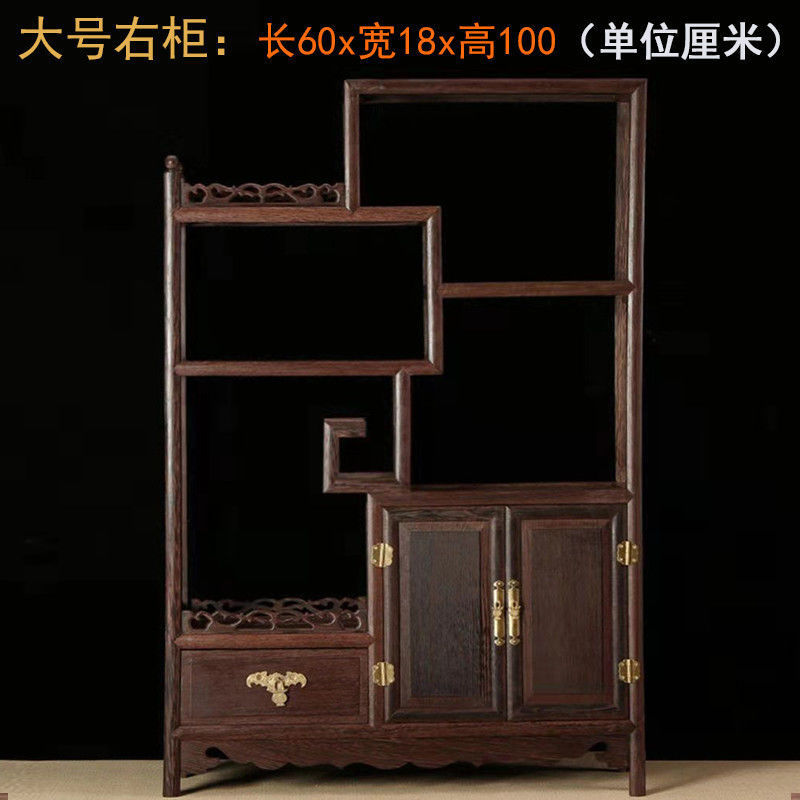 花梨木博古架实木中式茶室茶具置物架茶叶架子红木茶柜茶壶展示架|undefined