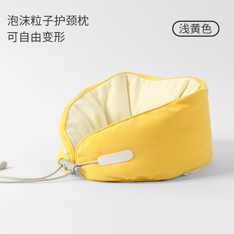 マイクロ粒子u型枕オーダーメードlogo日系首保護枕純色旅行枕オフィス首枕通気飛行機枕バッチ|undefined