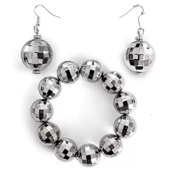 European and American Cross-Border Retro Earrings, Disco-Style Earrings and Necklaces, Simple Street Style Popular Jewelry for Women, Disco Style