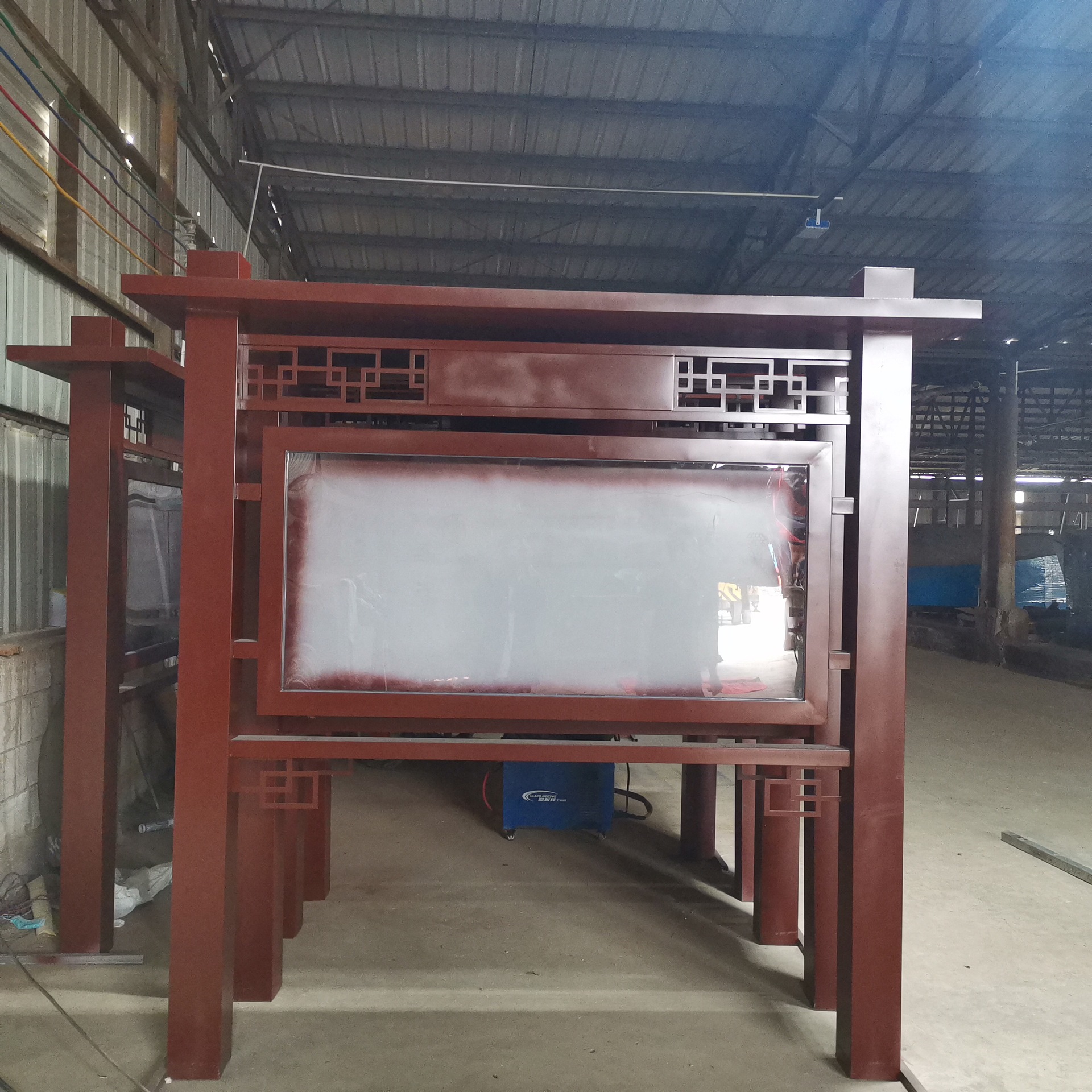 户外落地铝合金宣传栏 广告牌公示栏橱窗党建宣传牌批发