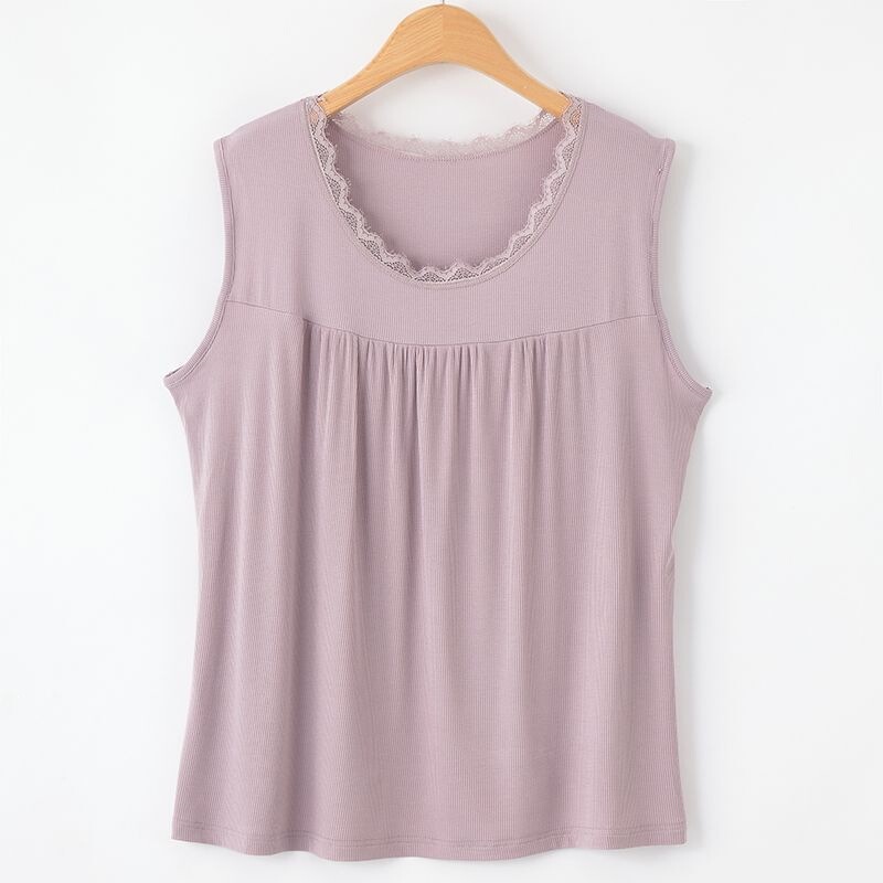 Sleeveless Vest for Mothers, Plus Size, Thin Style, Large Size, for Middle-Aged and Elderly Women, Summer Undershirt