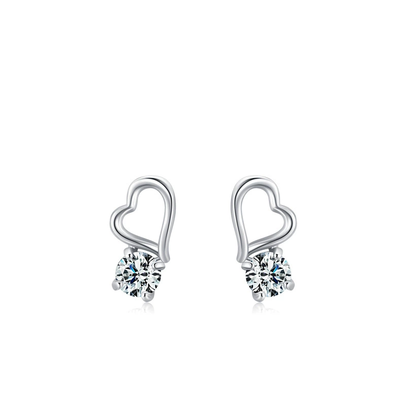 Small design fresh earrings, silver 925 sample, simple and elegant design