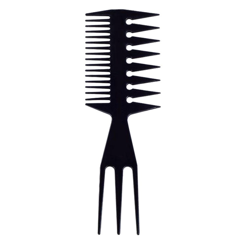 Factory direct water painting three-in-one comb plastic comb oil head three-prong pointed tail comb Art straight hair comb painting comb