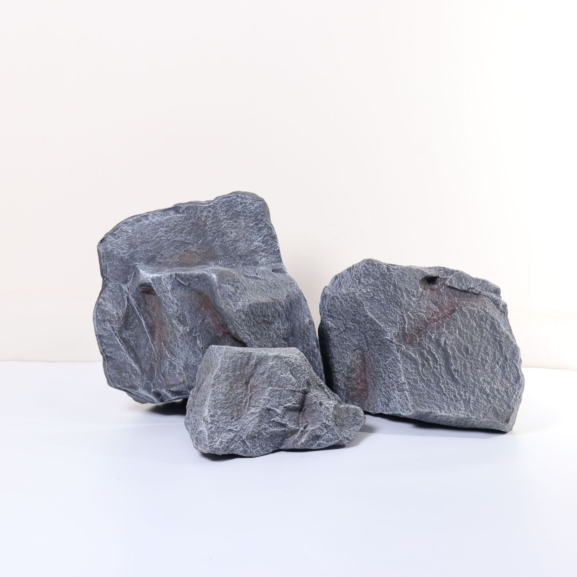 Simulación de piedra de dragón azul, piedra falsa, paisaje de jardín al aire libre, piedra de rocalla, decoración de patio al aire libre, accesorios de fotografía