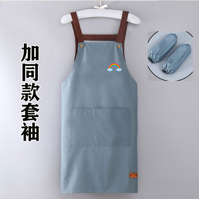 メーカー卸売家庭用キッチンエプロン男性と女性のための防水および耐油オイルペイントルーム作業エプロンマニキュア大人のレストラン作業服|undefined