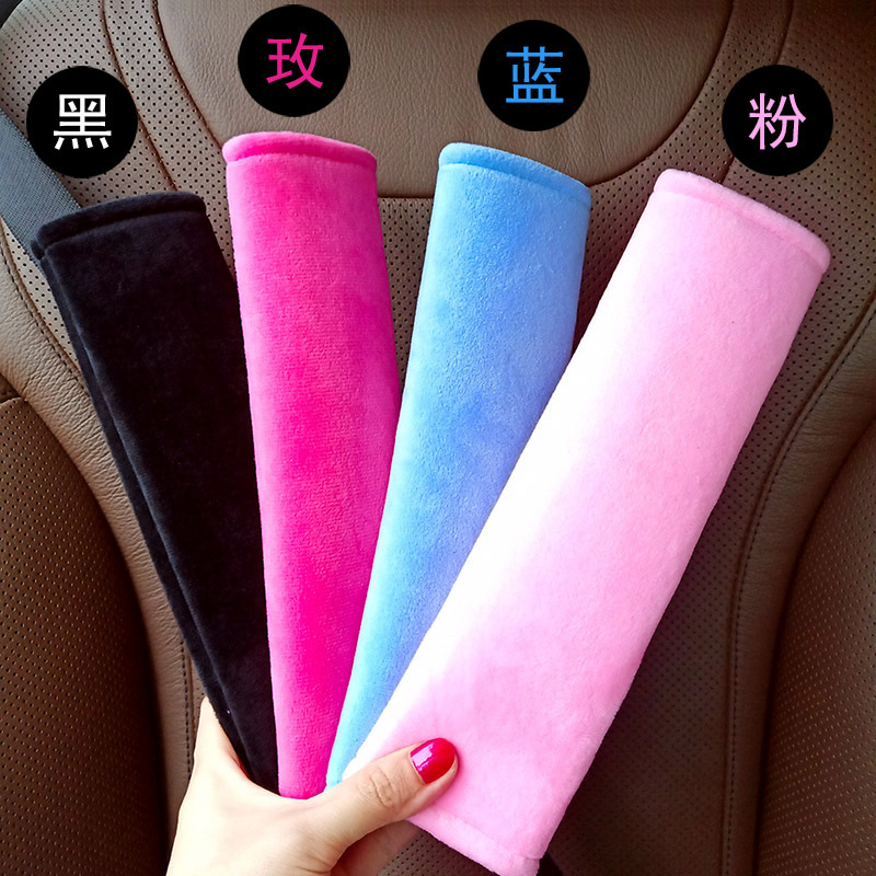 【High Quality, Good Workmanship】Crystal Velvet Shoulder Pads, Car Gear Shift Cover, Rearview Mirror Cover, Interior Accessories