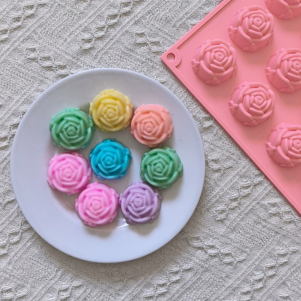 Акриловая силиконовая форма с розой, мыло, DIY, handcrafts