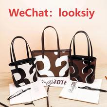 跨境泰国Rally x Uno Coffee City Tote Bag字母印花托特包mini包