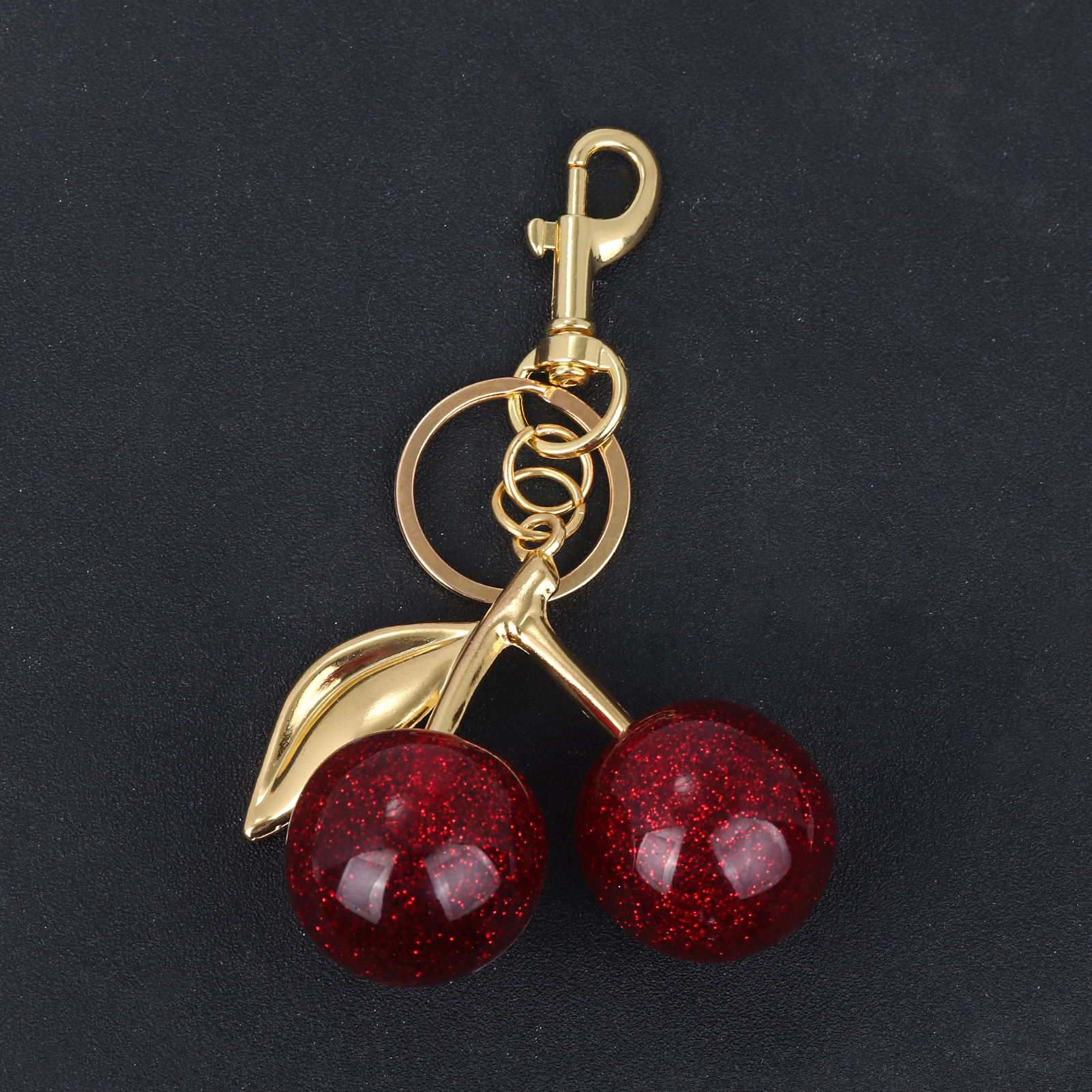 64g Weight Bag Pendant, Keychain Classification 1 Piece Quantity Holiday, Banquet, Travel Occasion Plastic, Resin Material Christmas Festival Cherry Pattern Fruit/Food, Plating Design Elegant, Hip-Hop, Simple Style Style 1 Piece Elegant Hip-Hop Simple Style Cherry Plastic Resin Fruit/Food Plating Christmas Bag Pendant Keychain 9