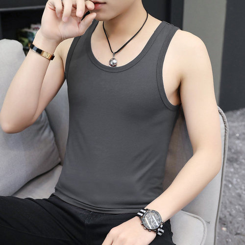 Summer vest men's youth tight-fitting elastic sports base shirt men's camisole breathable sleeveless undershirt men's underwear