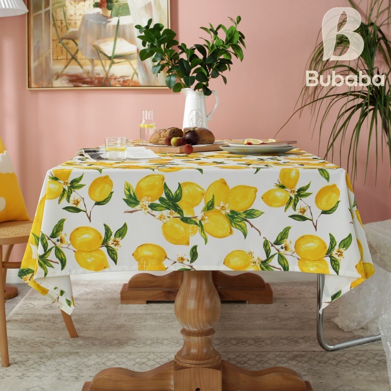 Nordic waterproof oil-proof decorative table placemat kindergarten desk tablecloth cover fruit flower stall picnic cloth