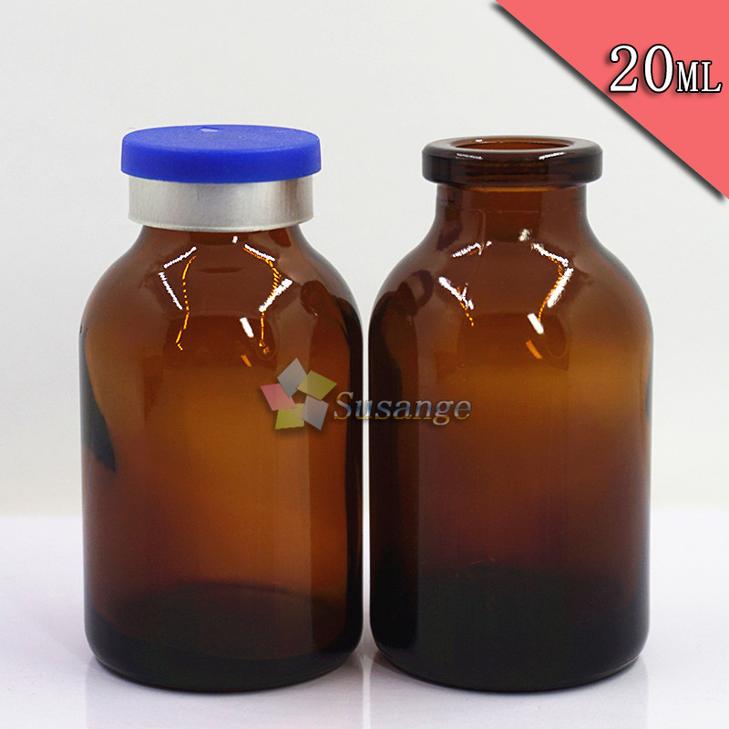 20ml棕色模具西林瓶 茶色卡口玻璃瓶 抗生素原液瓶 分装瓶 药用瓶