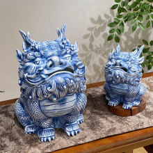 招财景德镇貔貅麒麟鬼迷日眼香炉描金开业办公室摆件礼品送人礼物