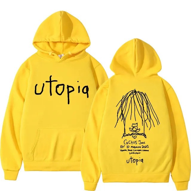 Rapper Cactus Jack Utopia Graphic Hoodie Men Women Fashion n