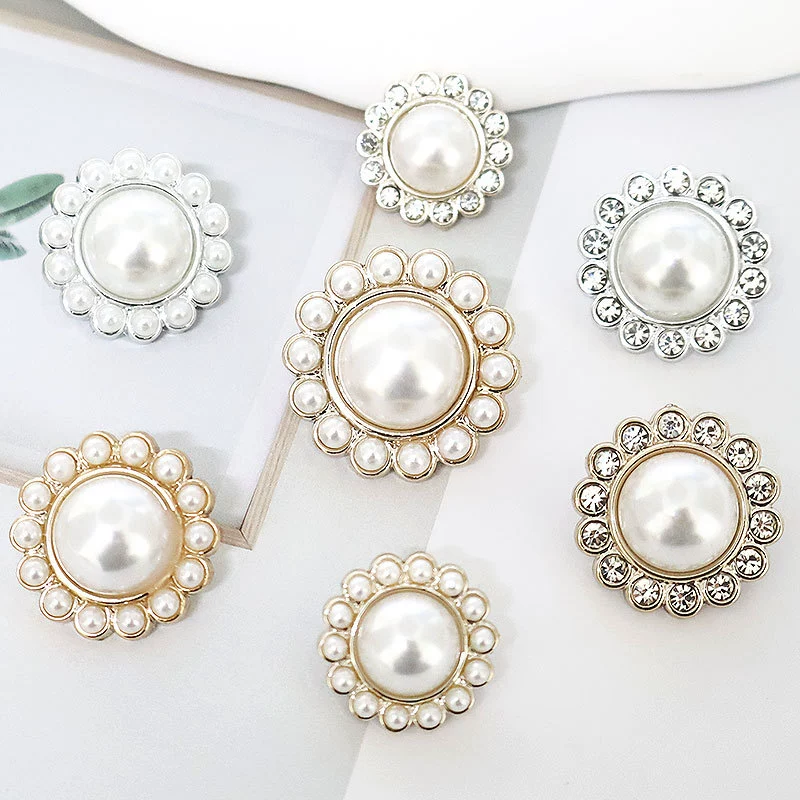 Модные пуговицы плащ пальто свитер пуговицы жемчужные лепестки бриллианты рубашка пуговицы пуговицы меховые пластиковые пуговицы