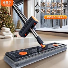 新款免手洗平板拖把拖布家用一拖净懒人干湿两用墩布拖地神器工厂