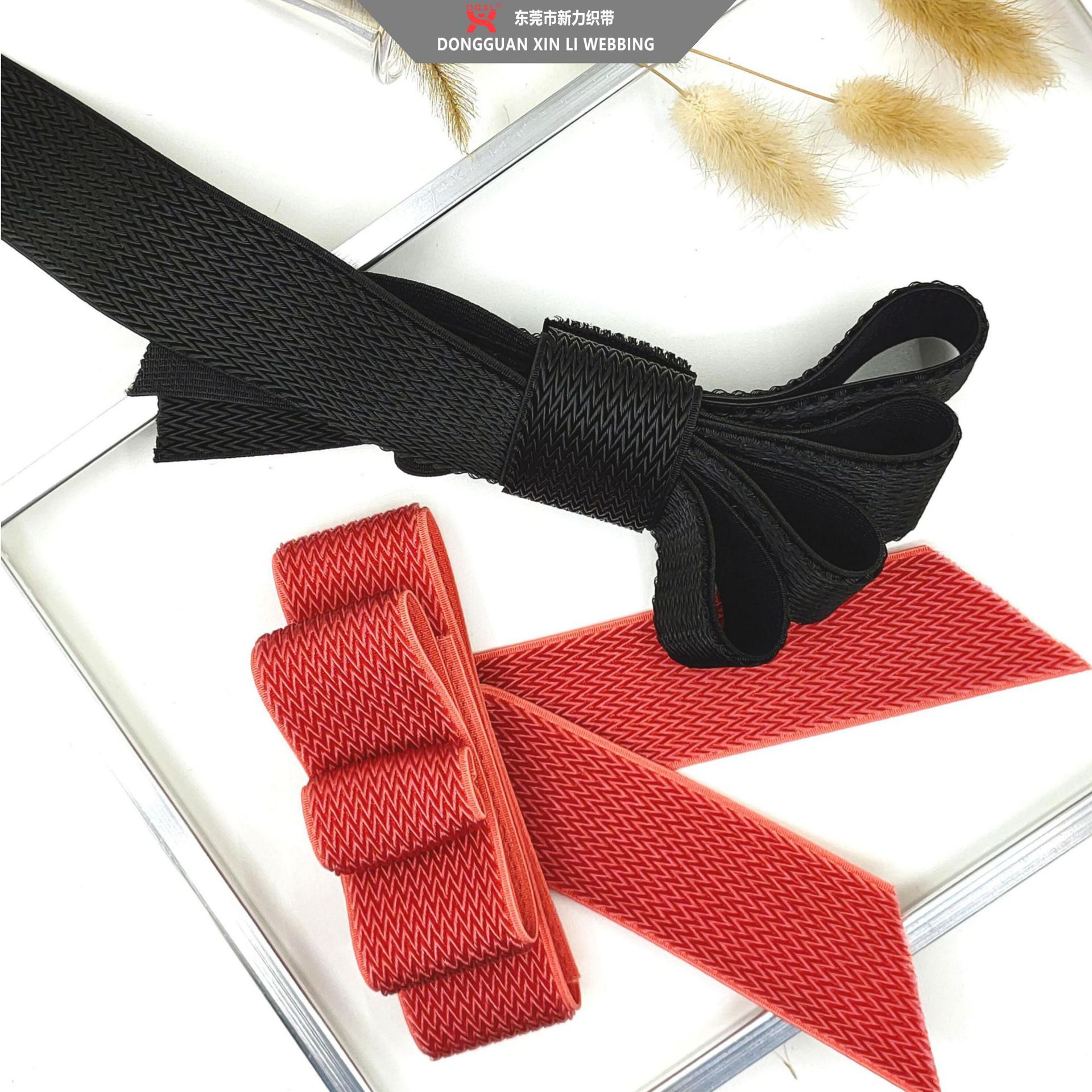 厂家直供尼龙光丝松紧魔术贴弹性绑带彩色包边松紧带织带潮