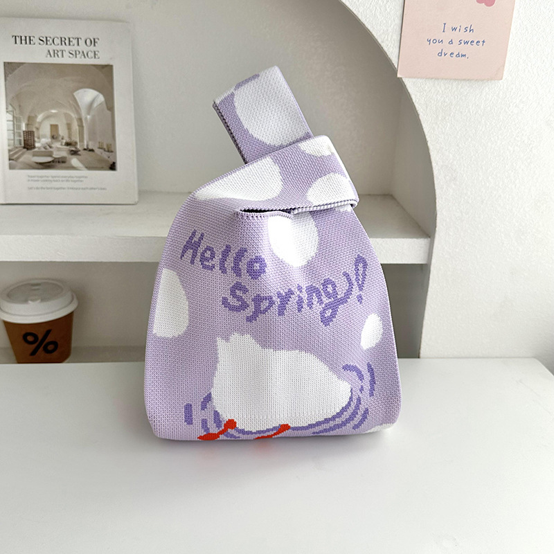 Bolsas de punto bolsas de mano coreanas de gran capacidad bolsas de mano bolsas de mano bolsas de regalo bolsas de muñeca al por mayor