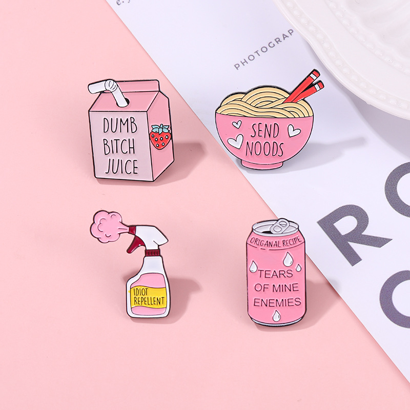 10g Weight Brooches Classification Holiday, Daily Occasion Alloy Material Cartoon Pattern Unisex Gender Stoving Varnish Design Cute Style Cute Pin Cartoon Alloy Stoving Varnish Unisex Brooches 6