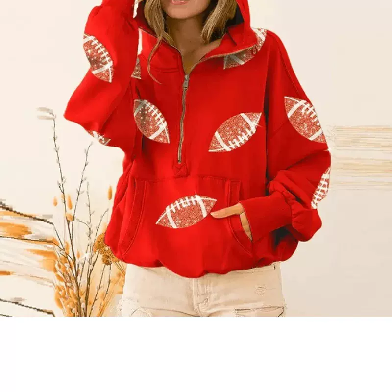 美式复古高级感外穿夹克卫衣女春秋薄宽松外套棒球衣服长袖亚马逊