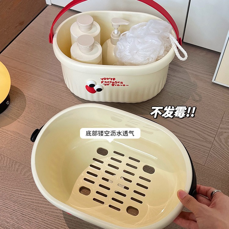 Juegos de lavado de viento crema dormitorio de estudiantes taza de dientes caja de jabón cubo lavabo artículos de primer año conjunto de seis piezas para estudiantes universitarios image 2
