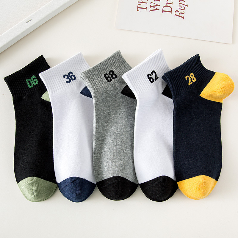 Strict selection of socks spring and autumn shallow mouth low top socks men's boat socks ins tide socks Zhuji socks factory supply wholesale