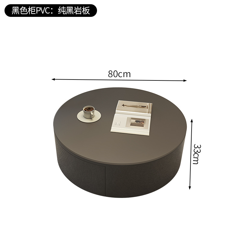 블랙 캐비닛 PVC80 퓨어 블랙 슬레이트 더블 드로우