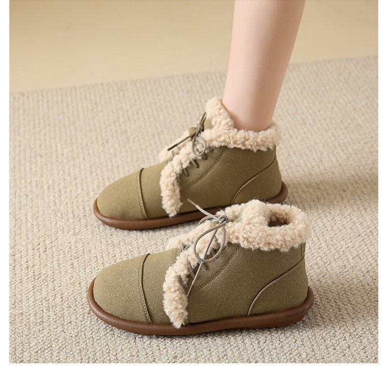 Women's Streetwear Solid Color Round Toe Cotton Shoes display picture 2
