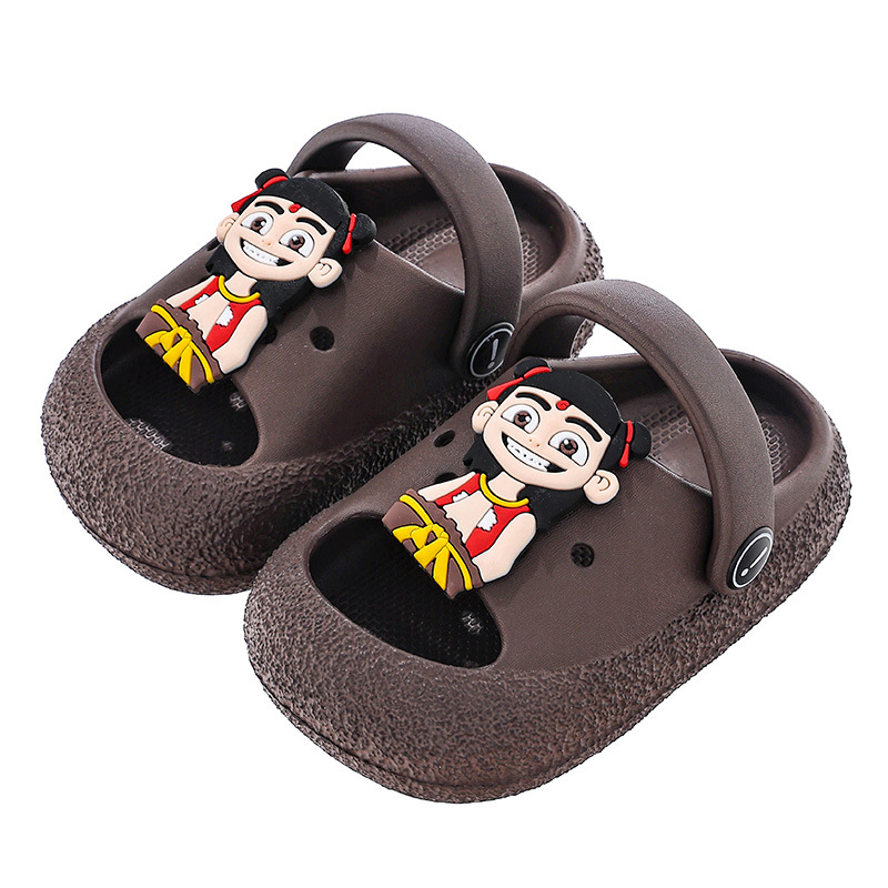 Nezha Dongdong zapatos 1 año 3 interior impermeable contra colisiones zapatillas para niños de verano niños niñas bebés