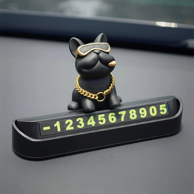 Plate, Vehicle-Mounted 3D Moving | Car ornaments - black-law-fight-black-ordinary-parking-sign