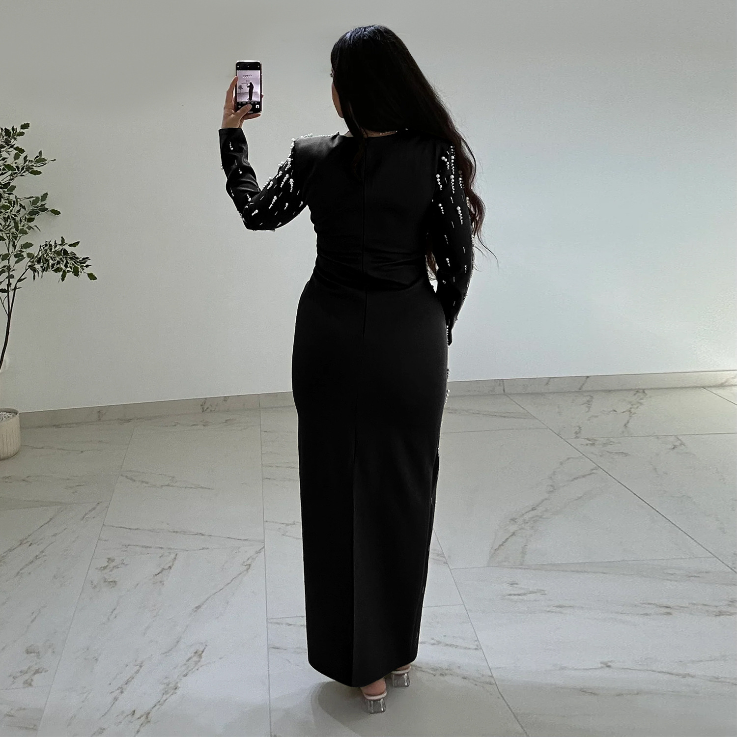 C7767 AliExpress transfronterizo Amazon 2026 nuevo vestido de mujer de diamantes calientes vestido de cadera ligero vestido de cena de lujo image 5