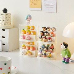 トレンディなかわいいブラインドボックス収納ボックスデスクトップ防塵バブルマート人形ディスプレイキャビネットレゴフィギュアディスプレイ棚