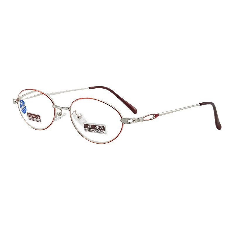 福佬 Reading glasses for women, comfortable, ultra-light, full-frame glasses with film, resin, anti-blue light, anti-blue light, reading glasses